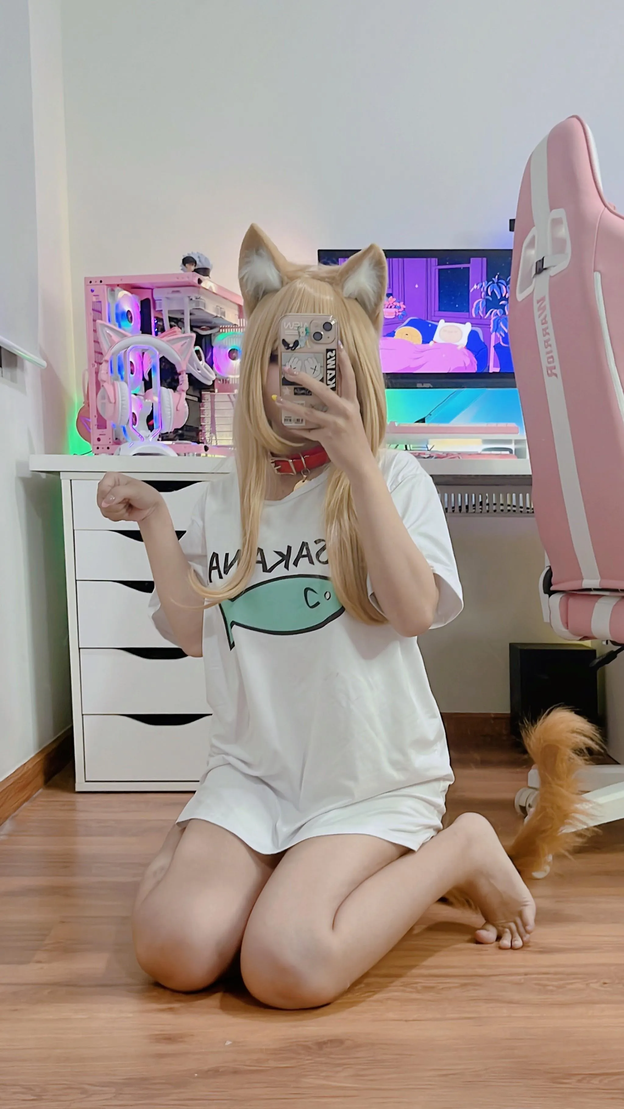 UmekoJ – NO.048 Kinako Neko [COMPLETE SET]-Kinako Selfies [64P]插图1